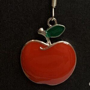 Apple Earring, Teacher Earring, Fruit Earring, Teacher Appreciation Gift, Gift